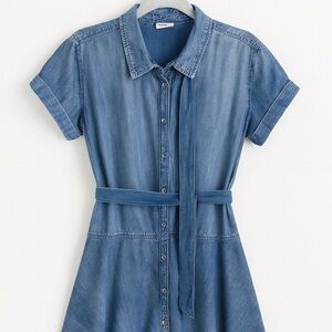 She + Sky Blue Denim Dress